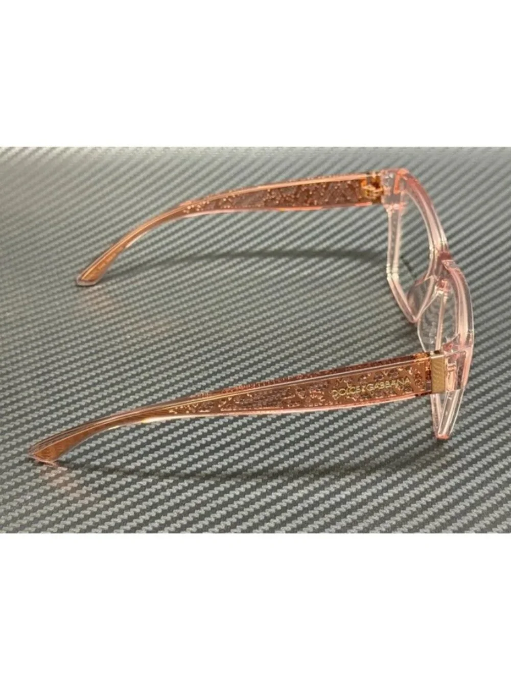 New Dolce & Gabbana Women Transparent Rose Pink Eyeglasses 54-18-145
